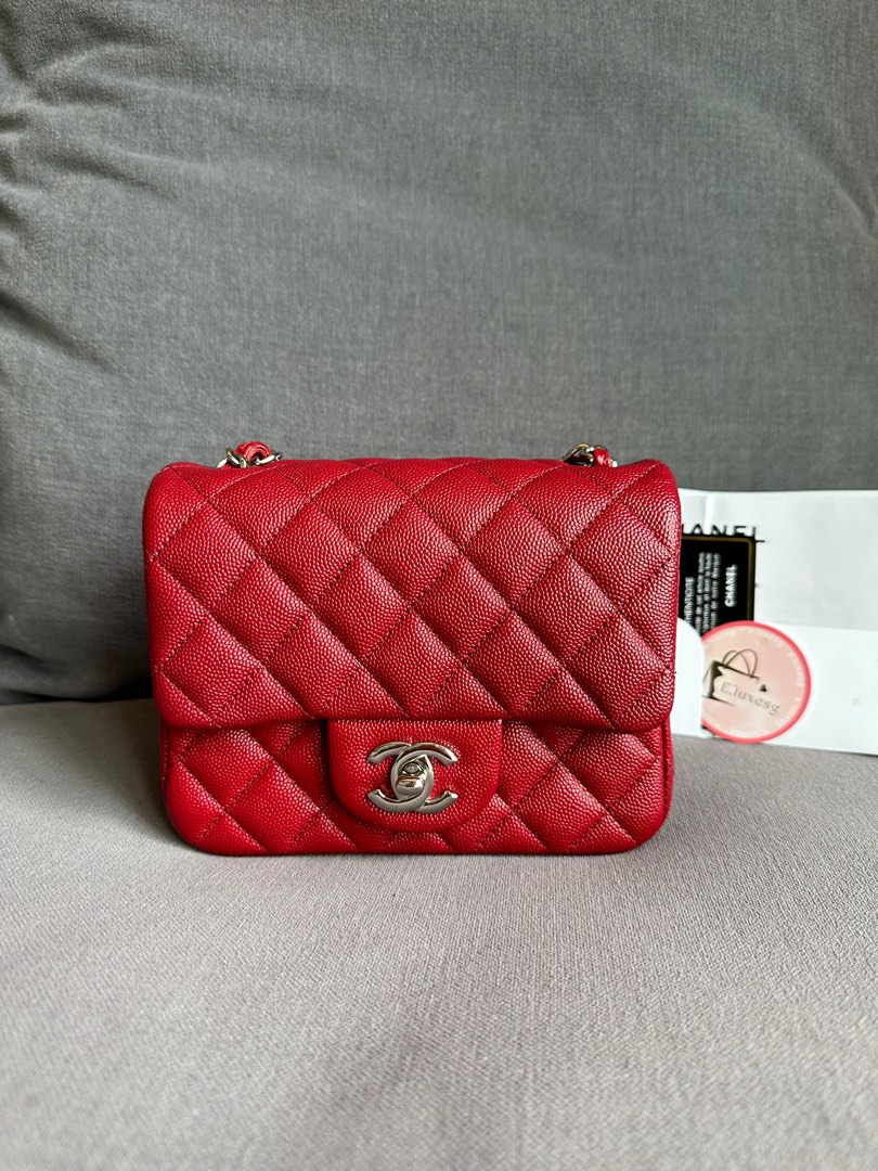 Chanel Mini Square, Luxury, Bags & Wallets on Carousell