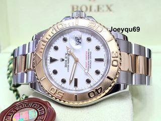 Chapter Ring! (Just Serviced) 40mm  ROLEX Yacht-Master White ONYX AN series Mint! - Collectible!