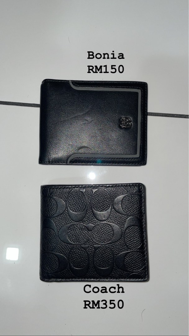 coach and bonia wallet, Men's Fashion, Watches & Accessories, Wallets