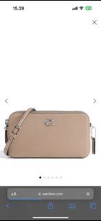Coach Sling Bag - Kira Crossbody bag grained leather taupe