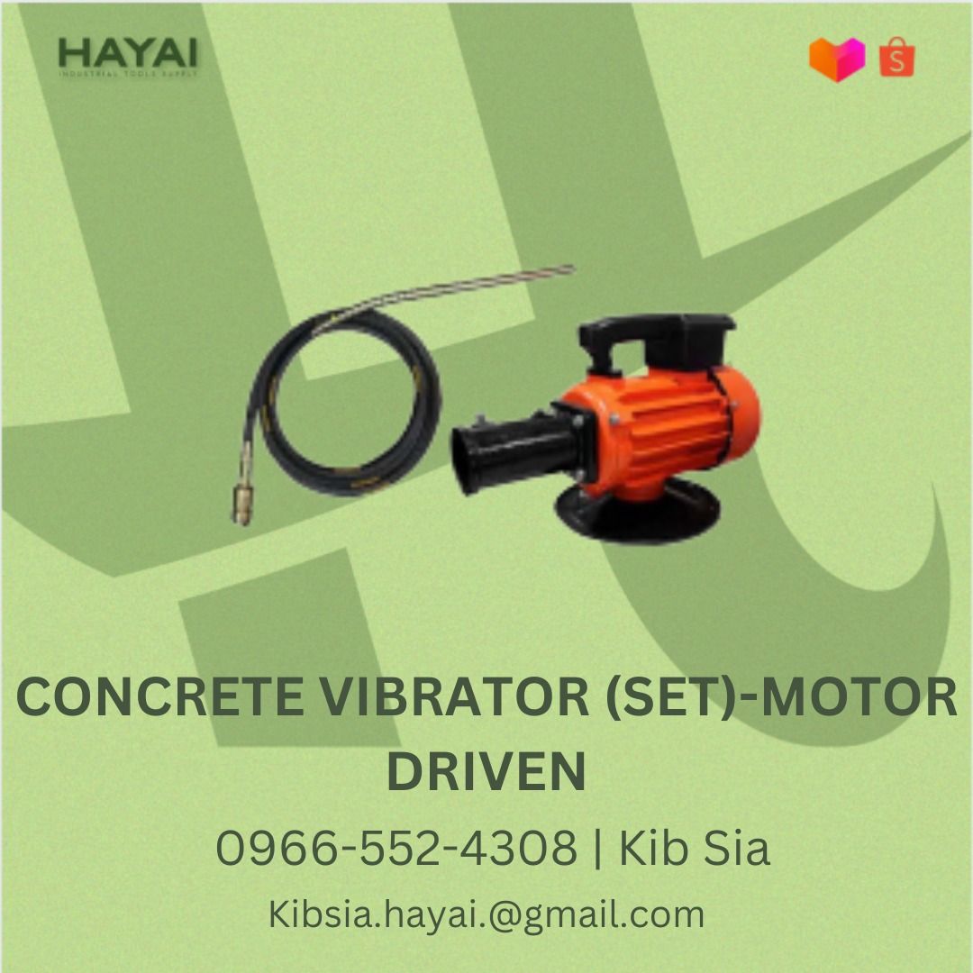 CONCRETE VIBRATOR (SET} MOTOR DRIVEN on Carousell