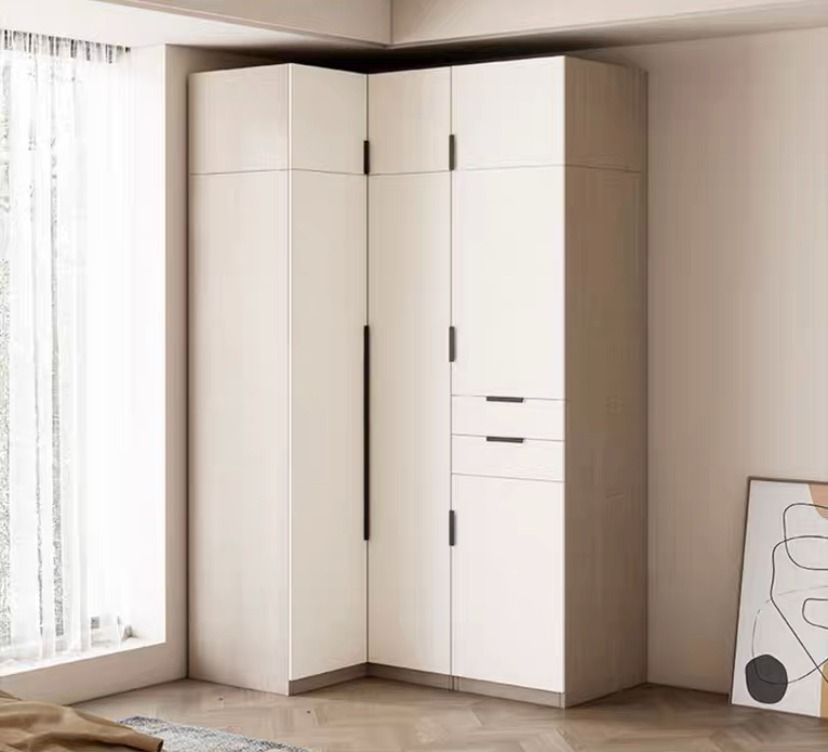 Solid wood clearance corner wardrobe