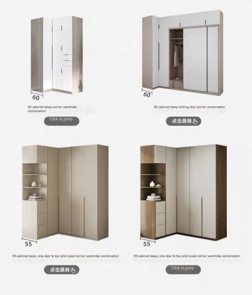 Corner Wardrobe 90 Degree Small Unit, Net Red Right Angle Turn ...