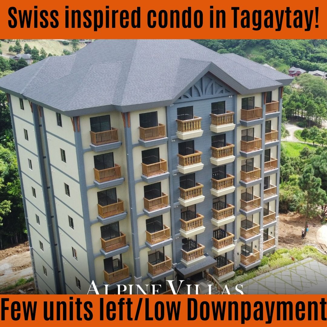 Crosswinds Tagaytay Alpine Villas High end Condo for sale in Tagaytay near Picnic Grove and