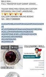 CUSTOM PERHIASAN PERAK DAN EMAS (CINCIN, GELANG, KALUNG,DLL.) HANDMADE