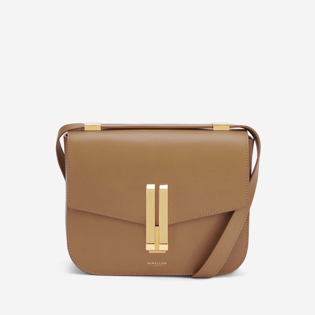 Demellier London The Vancouver Leather Bag deep toffee smooth