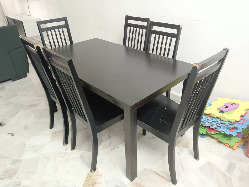 Dining table set, Furniture & Home Living, Furniture, Tables & Sets on
