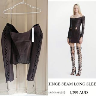 Dion Lee leather top size6/xs