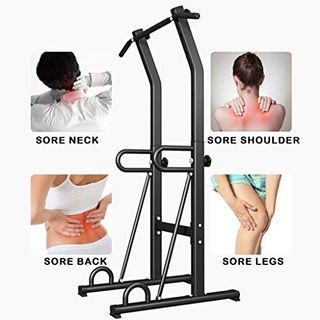 Dip Station Power Tower Pull Push Chin Up Bar Fitness Body Exercise Equipment