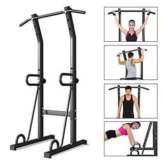 Dip Station Power Tower Pull Push Chin Up Bar Fitness Body Exercise Equipment
