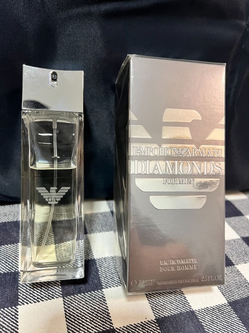 Emporio Armani Diamonds For Men 75Ml Edt, Beauty & Personal Care, Fragrance  & Deodorants On Carousell