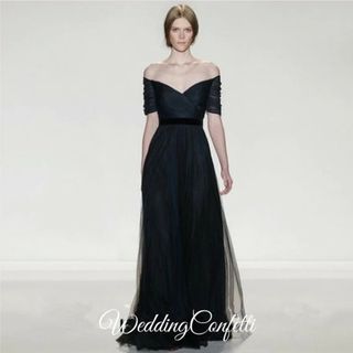 Wedding Confetti The Amerlie Off Shoulder Evening Gown