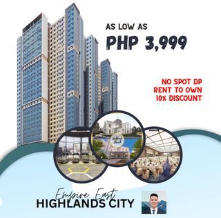 Executive STUDIO 21.88 SQM Highrise Condo in PASIG CITY