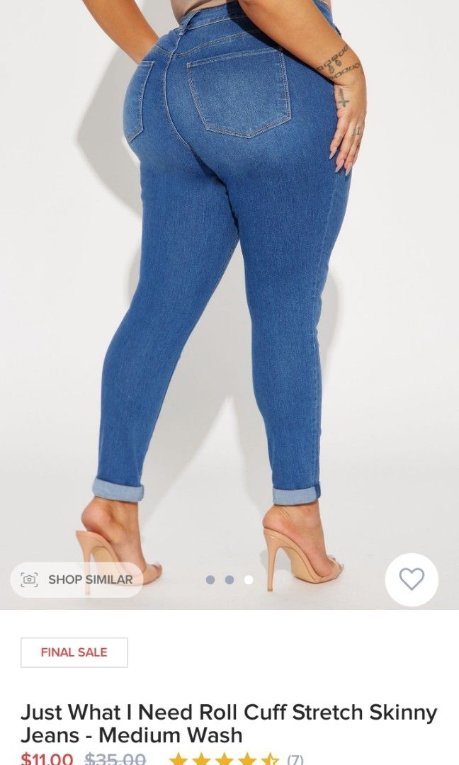 Fashion nova plus size jeans on sale