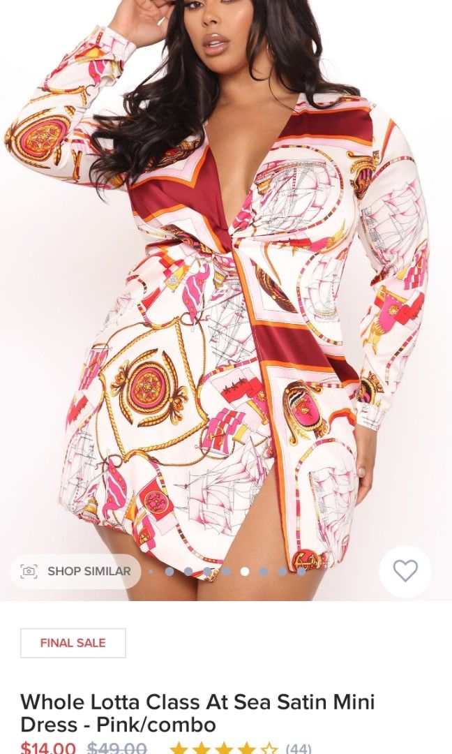 Fashion nova plus size dress sale sale