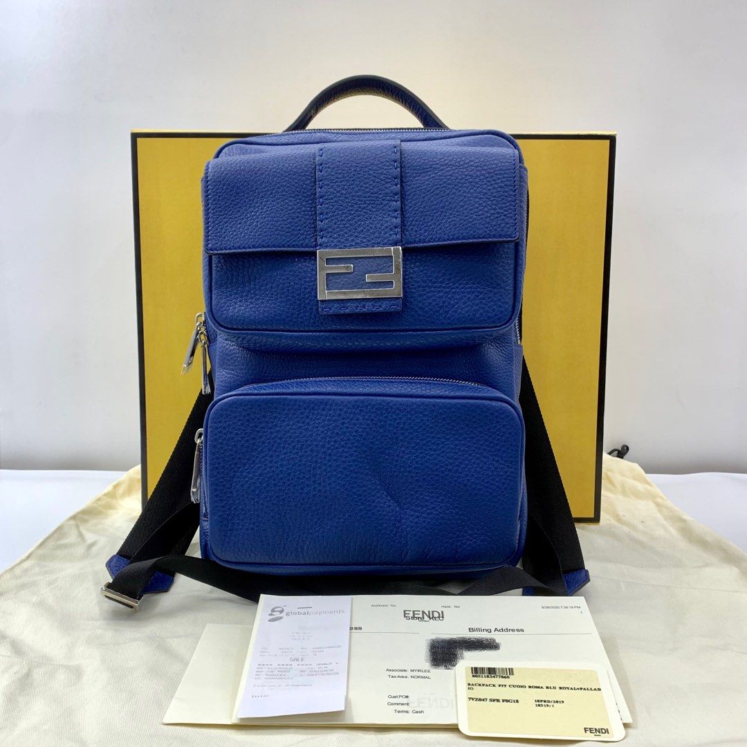 Fendi best sale blue backpack