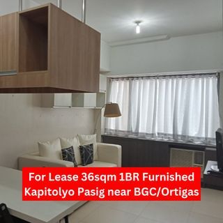 For Lease Furnished Condo in Kapitolyo Pasig near BGC Ortigas Center