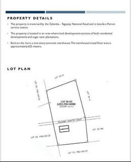FOR SALE!! PROPERTY IN CALAMBA LAGUNA (1 STOREY CONCRETE WAREHOUSE)