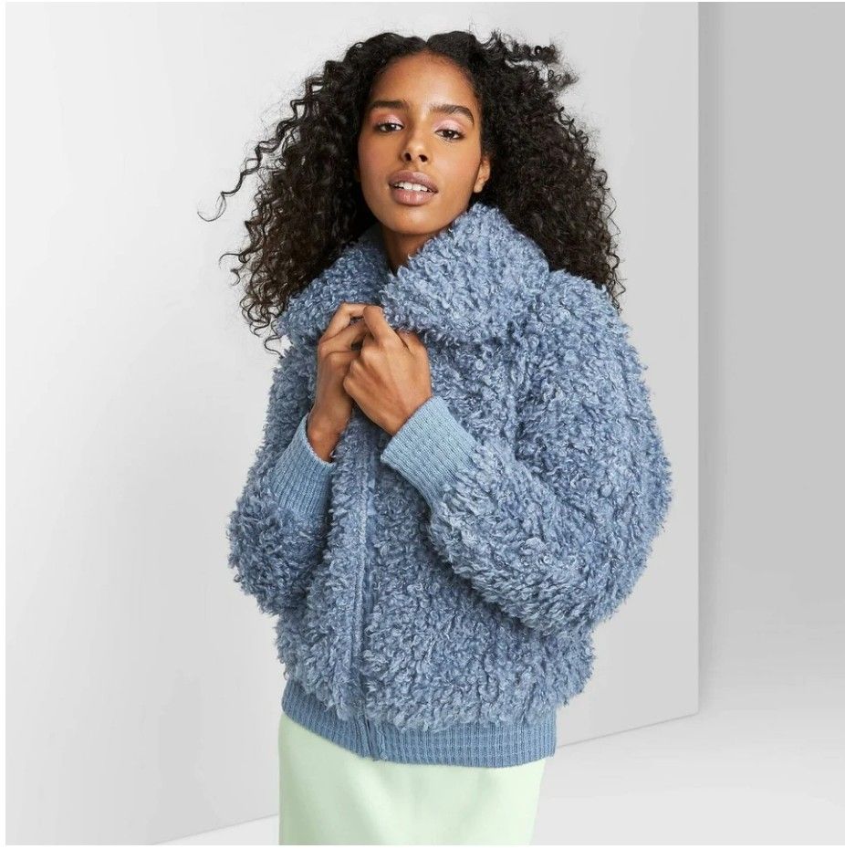 Wild fable pink sherpa jacket store