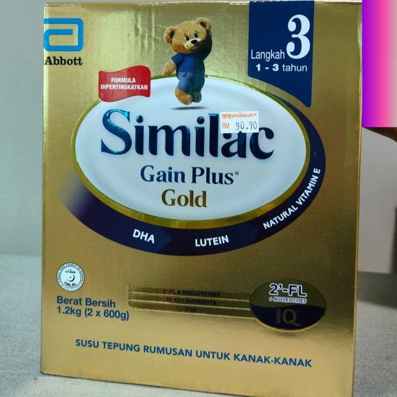 Similac gain hot sale 3 plus