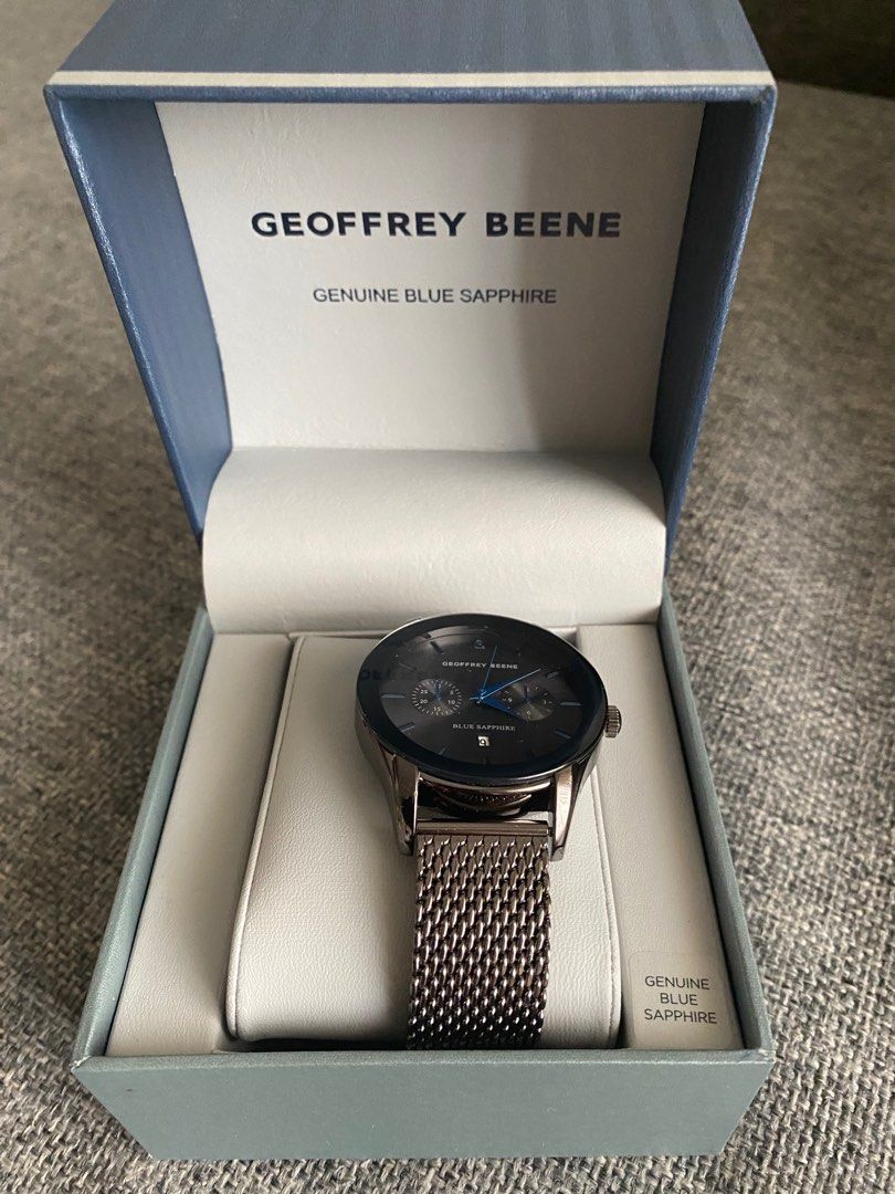 Geoffrey Beene blue sapphire, Men's Fashion, Watches & Accessories ...