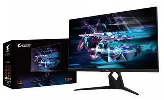 GIGABYTE AORUS FI32U 4K 144HZ MONITOR 31.5"SS IPS UHD 4K 1ms 144Hz 3840*2160 HDR400 KVM TACTICAL GAMING MONITOR ESS HIFI Wall-mount 100*100 (3 YEARS WARRANTY BY CDL TRADING PTE LTD)