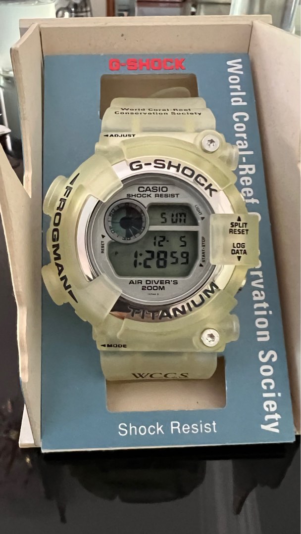 RARE NOS. BRAND NEW G-SHOCK Frogman World Coral-Reef Conservation Society  Manta Ray Limited Edition