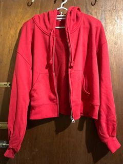 GU Cropped zip up hoodie