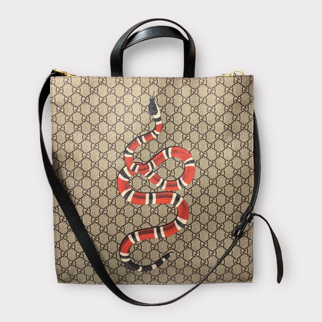 Gucci Snake Supreme Tote Luxury Bags Wallets on Carousell