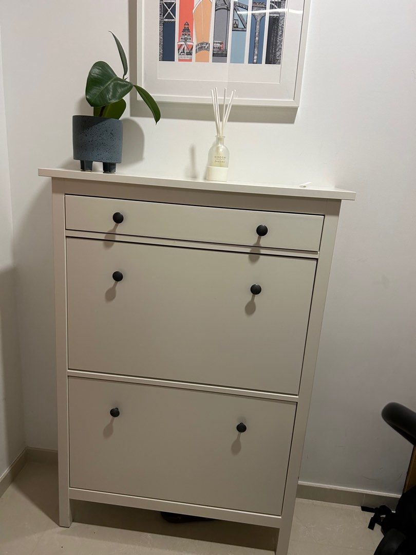 Hemnes Ikea Shoe Rack, Furniture & Home Living, Furniture, Shelves