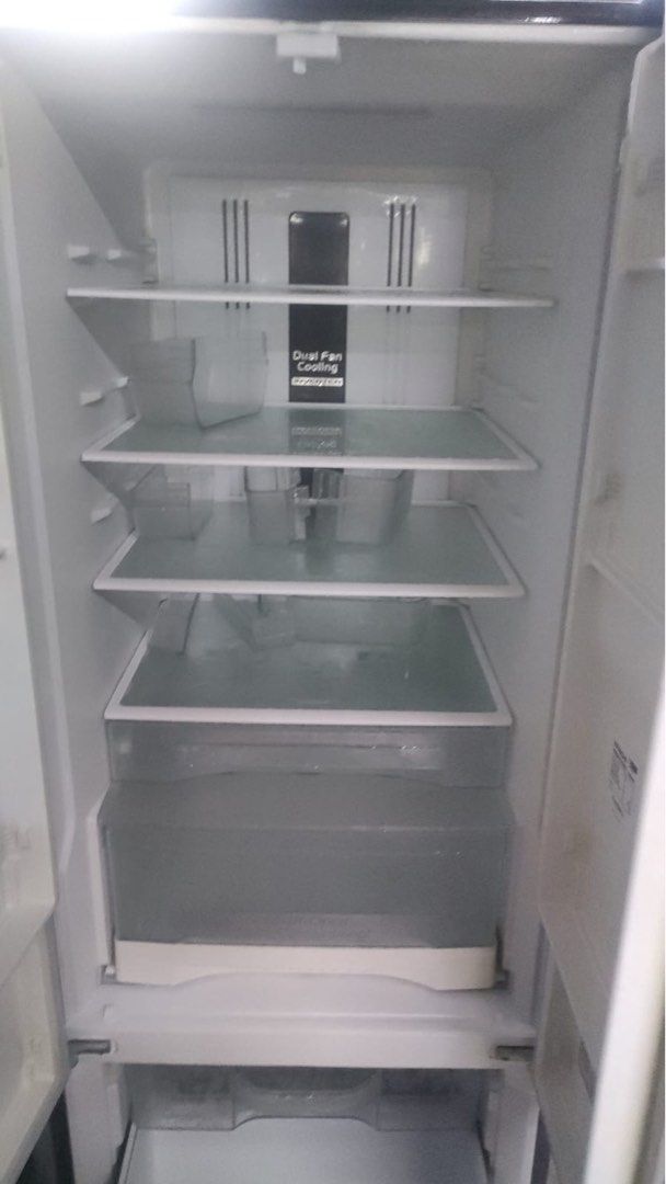 HITACHI 377L 3Door Bottom Freezer Fridge RWB480P2MS (93514), TV
