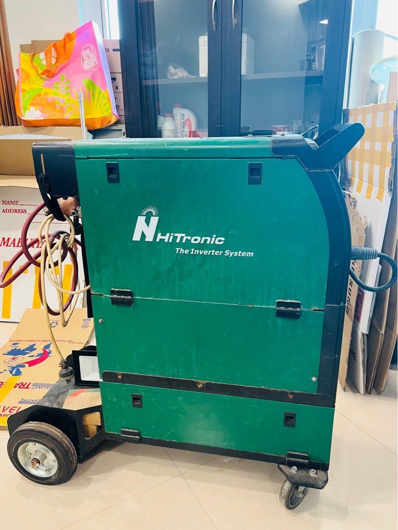 Hitronic MIG 300GS Inverter Welding Machine (Category: Construction Tools & Equipment) located in Pasig City. Submitted by mariel595 (Listing ID 1235049752, Image 2). Description: Voltage 1 Phase AC220V Frequency (Hz) 50/60 Rated Input Current MIG: 47 | ARC: 52 Output Current (A) 40-250 | 60-250 Output Voltage (V) 16-26.5 | 22.4-30 Duty Cycle 35% Power Factor 0.77 Wire Machine Built In Wire Speed (m/min) 1.5 - 13 Post Flow (s) 1.0±0.5 Wire Diamet