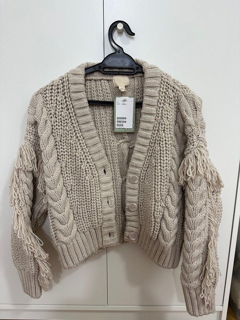 H M Fringe trimmed cardigan