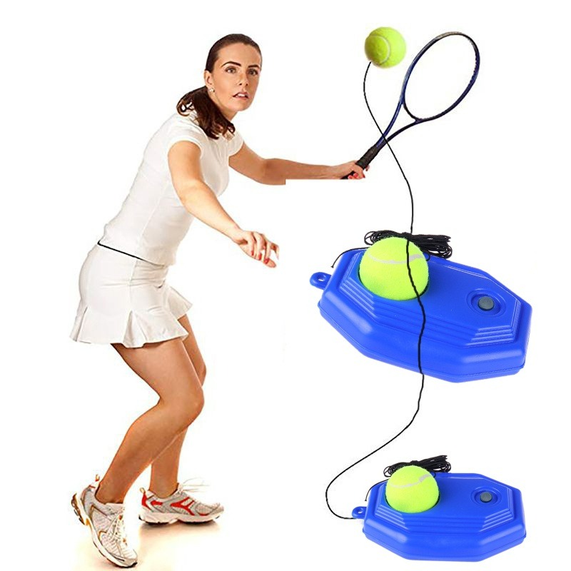 Home Tennis Trainer Ball Elastic Physical Training Racket Double