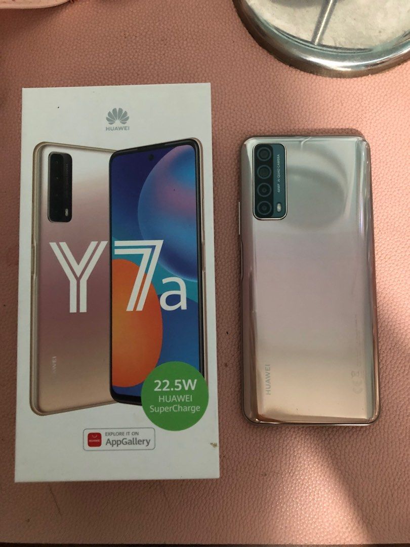 Huawei Y7A (Blush Gold) on Carousell