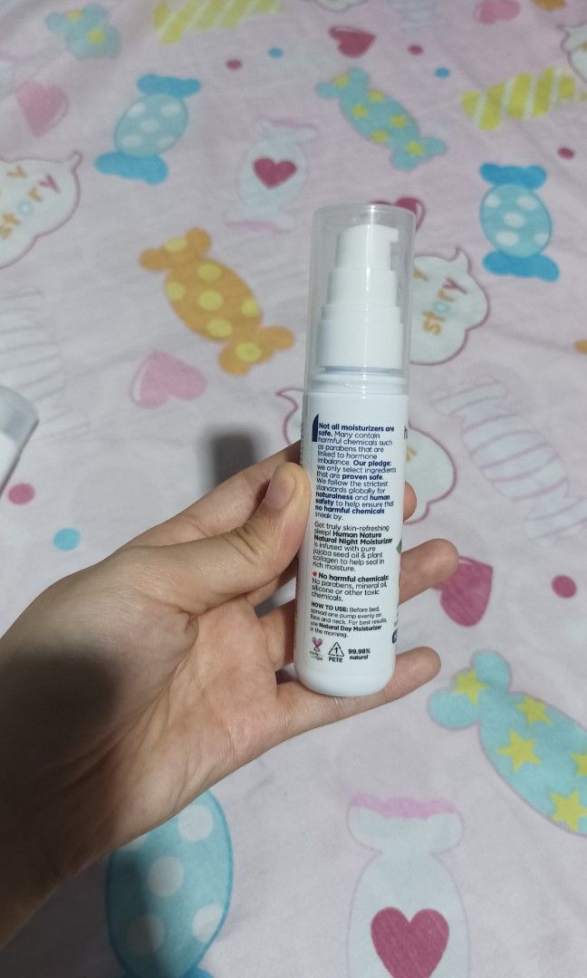 Human Nature Moisturizer (Category: Face Care) located in Tarlac. Submitted by admmr (Listing ID 1235029197, Image 2). Description: Bought for 99php. Selling it for 100php nalang..
