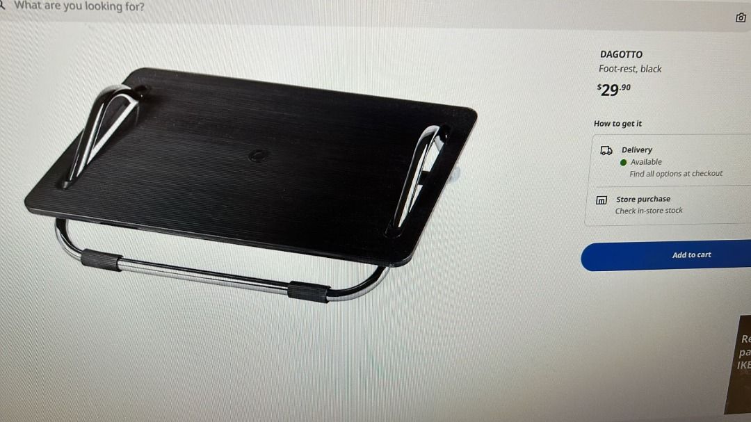 IKEA DAGOTTO FOOT REST, Computers & Tech, Office & Business Technology