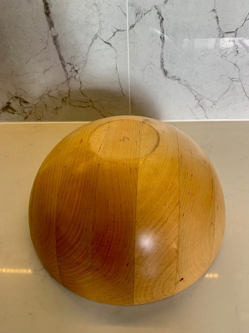 IKEA wooden salad bowl, Furniture & Home Living, Kitchenware