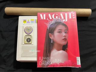 IU 4th gen Maga Jieun with Box, 5th gen Magnet set & Lilac Album Poster