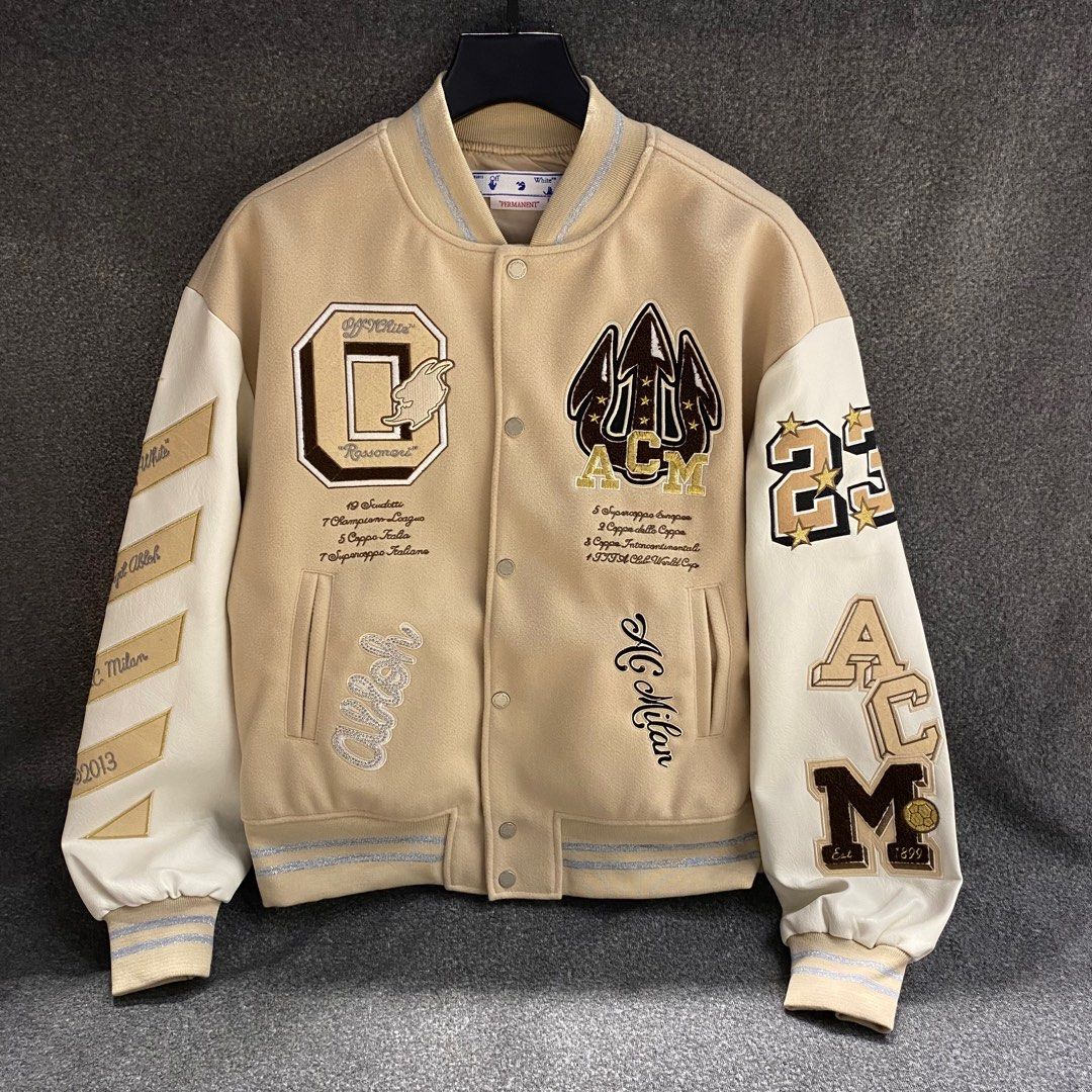 Jacket Varsity Off White