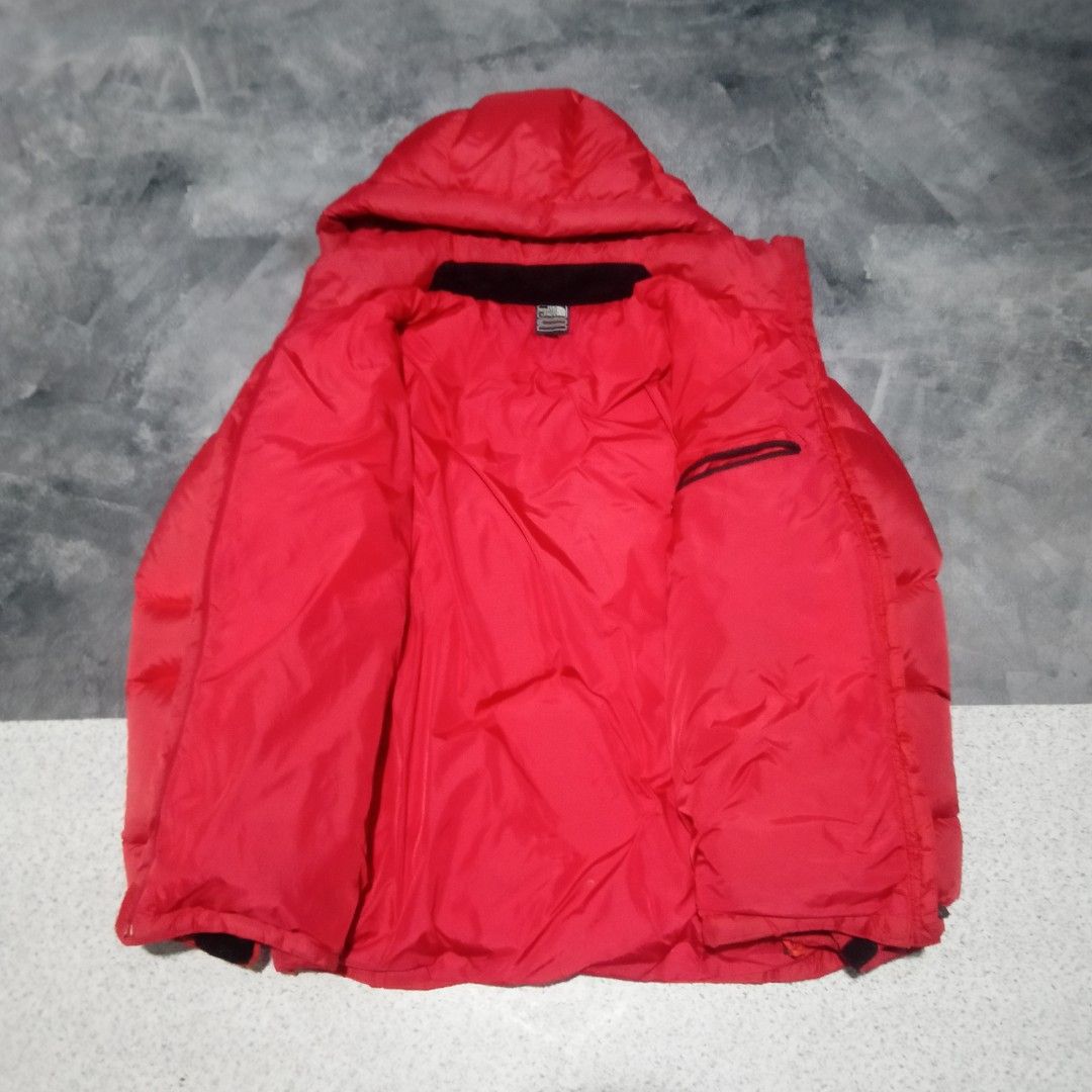 jaket bulang tnf summit series hyvent merah hitam bekas second branded ...
