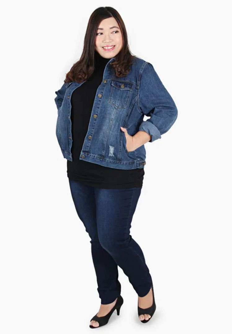 Medium size denim jacket cheap