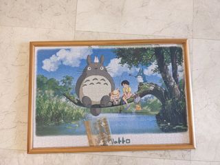 Totoro (Ghibli) jigsaw puzzle with frame