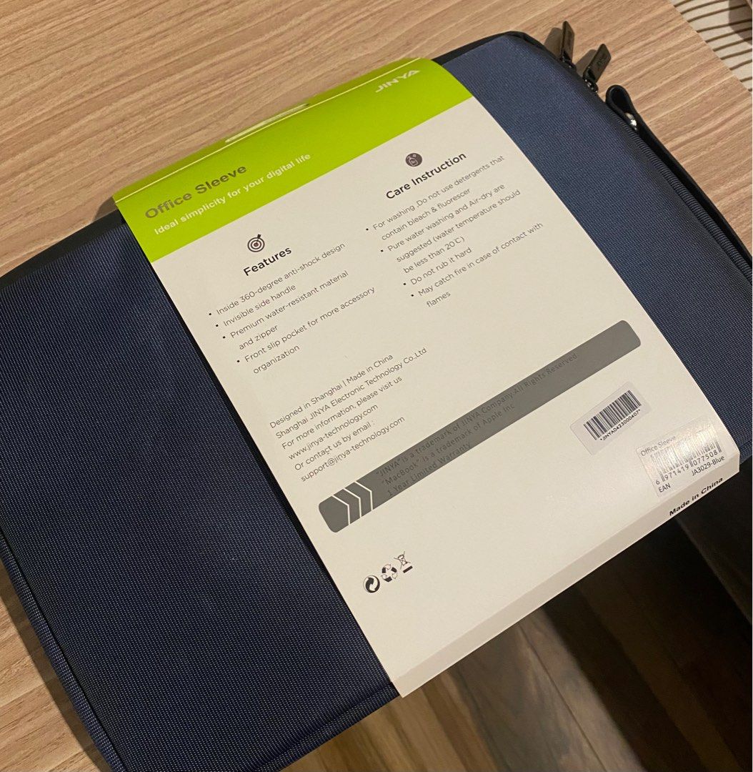Jinya Tech Office Sleeve 13Inch Blue (Tas Laptop) on Carousell