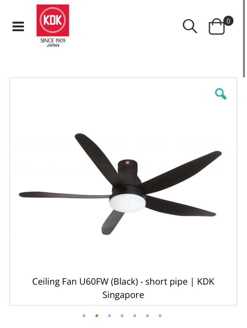 KDK Ceiling Fan 60 inch, Furniture & Home Living, Lighting & Fans, Fans