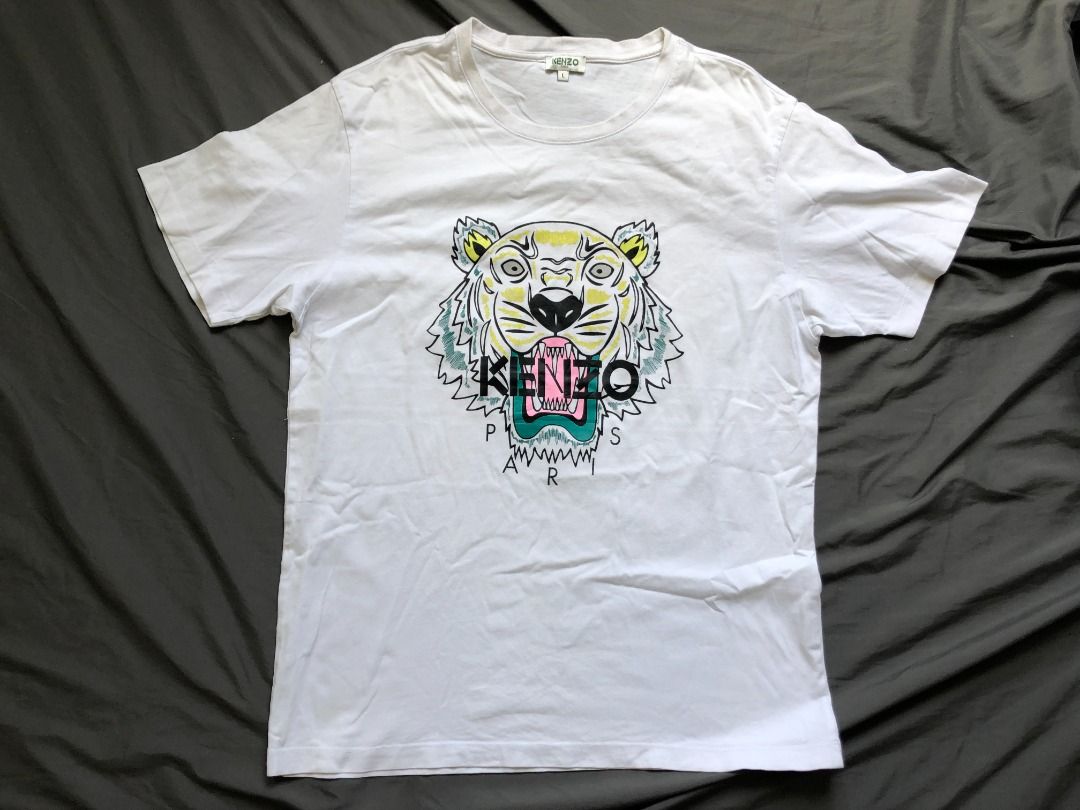 Kenzo paris sale t shirt white