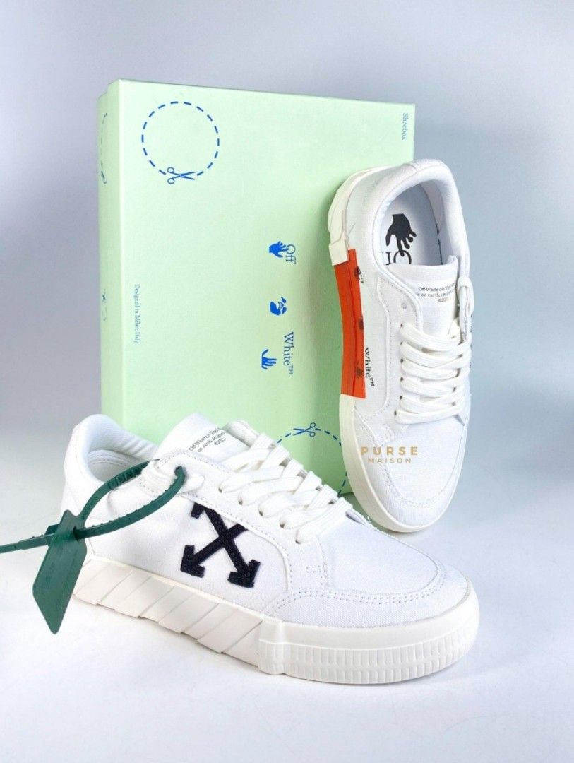 Auth Louis Vuitton Hi-Top Sneakers White / Green Men's Size 41 US8  26cm New