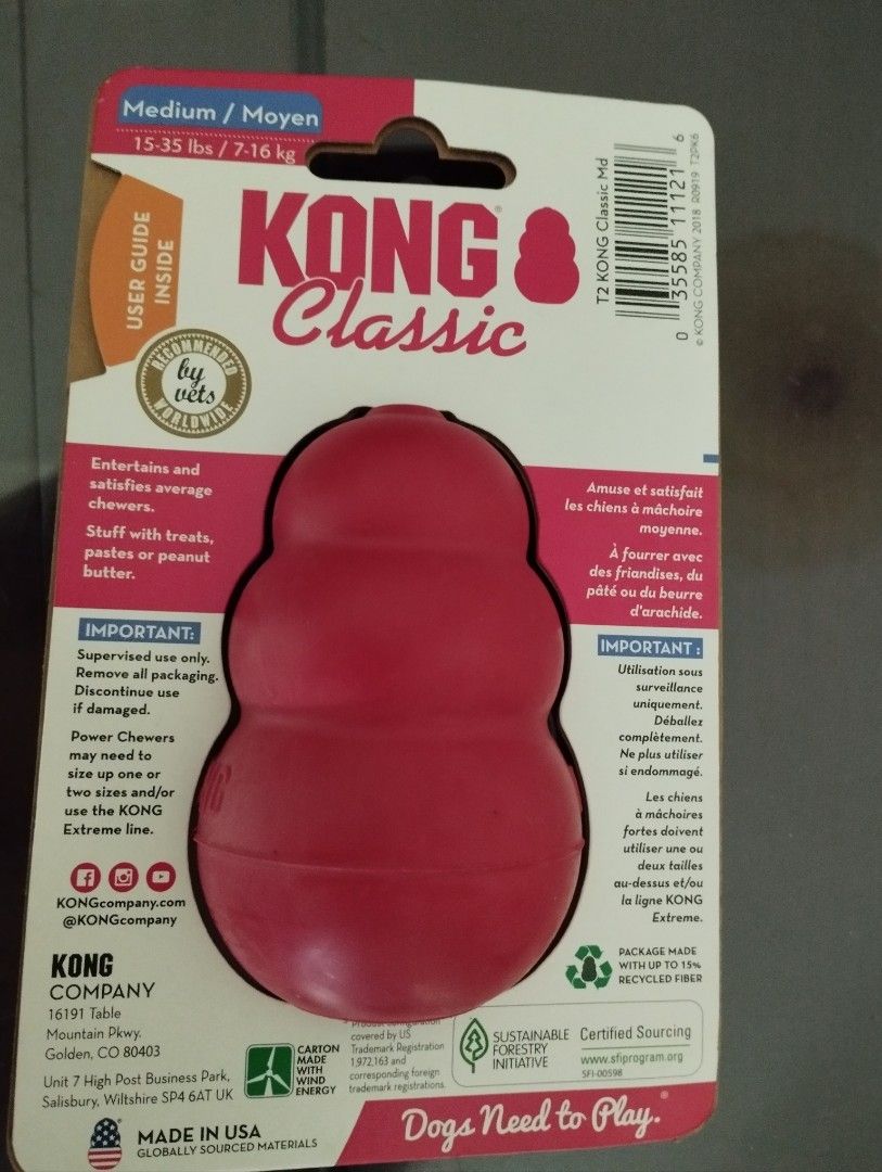 Kong classic sale medium size