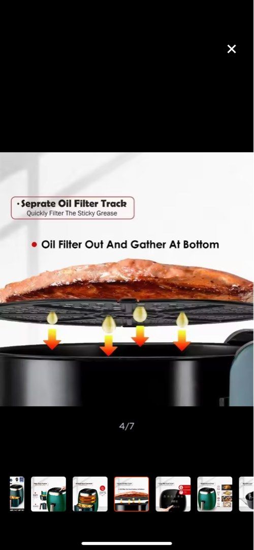 L Philips Air Fryer Large HighCapacity Air Fryer AF601D AIRFRYER, TV