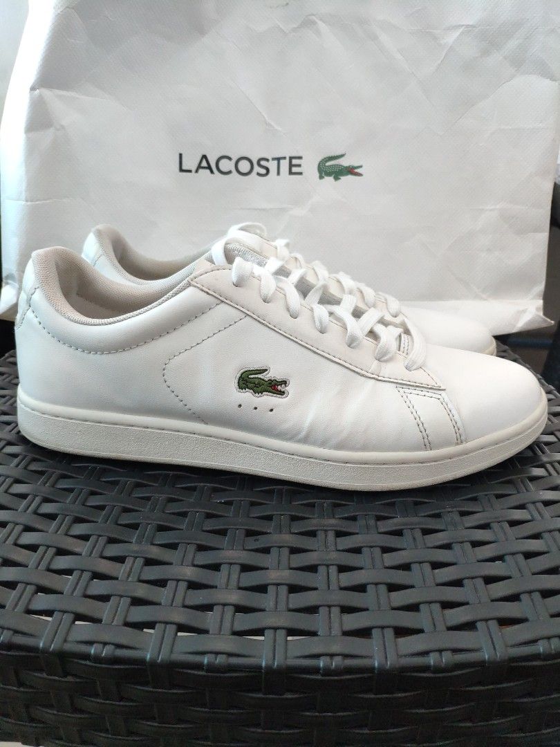 Lacoste white shoes Carnaby Evo 0120 4 size 8.5 US ORIGINAL